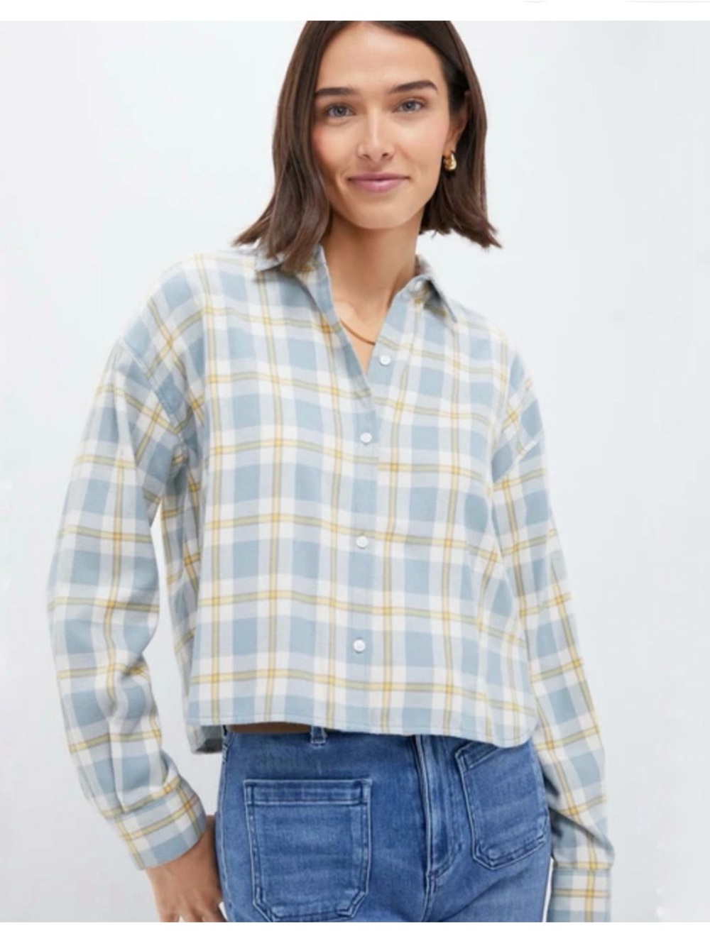 Tuckernuck Flanel Crop Size Medium